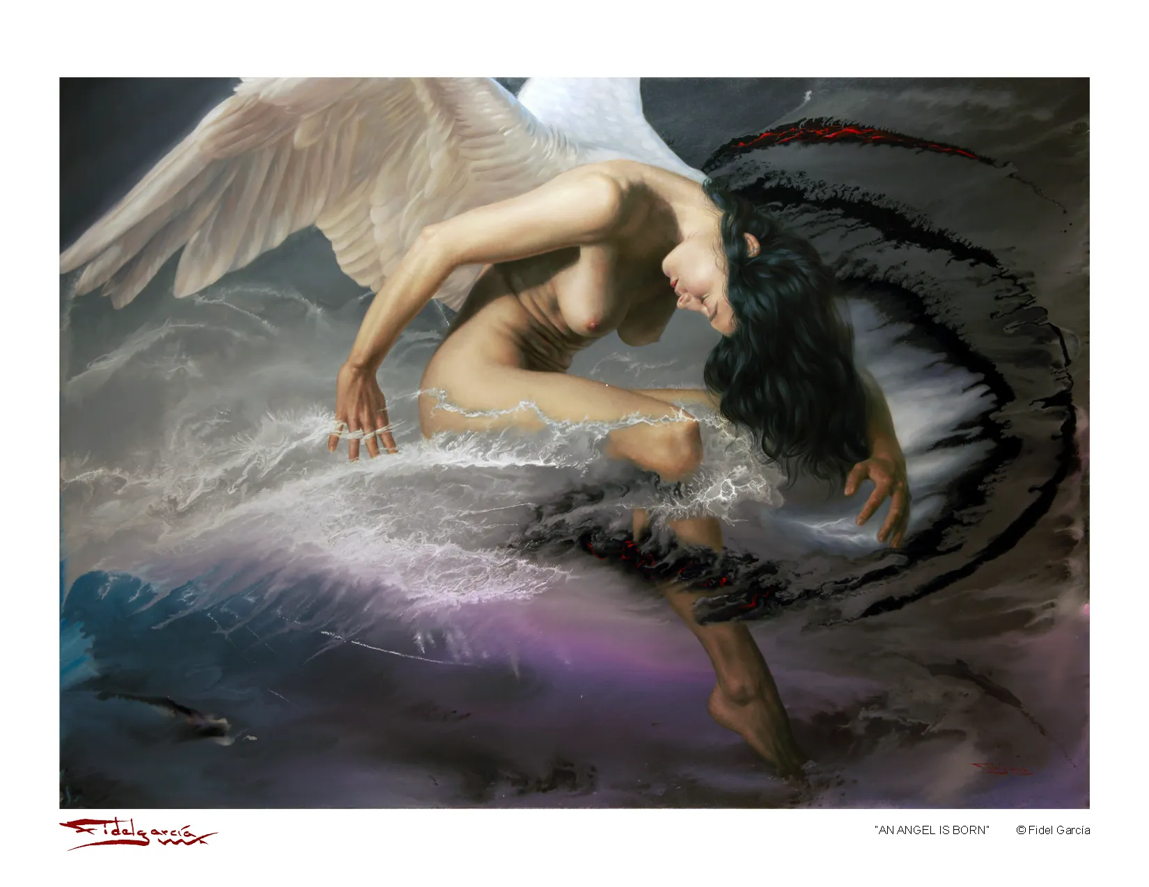 -AN ANGEL IS BORN-<br>Giclee Print<br>8x10 In.