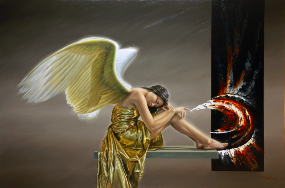 -VOICES OF ANGELS-<br>Limited 35 Edition <br> Certified and signed.<br>35X49 In.
